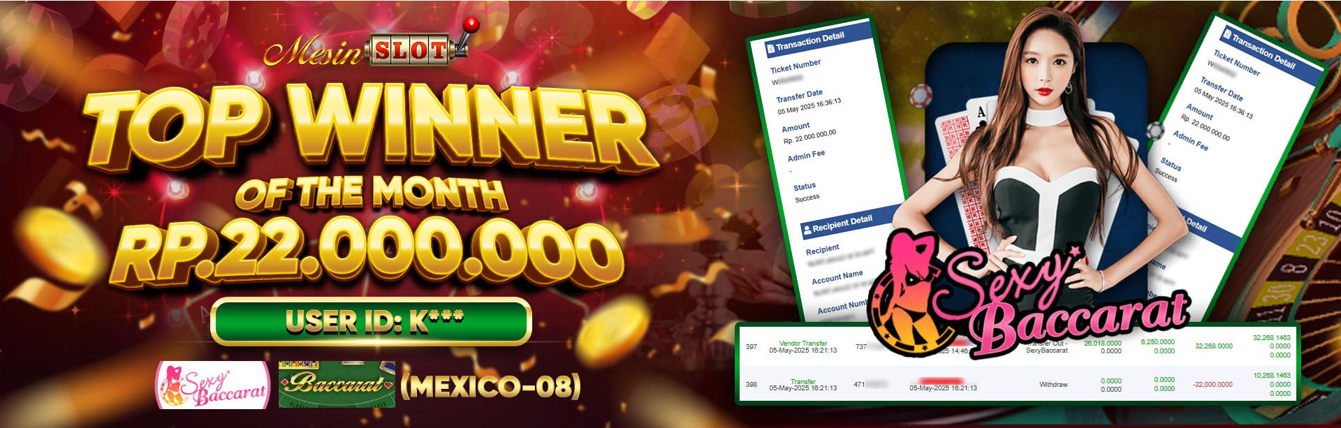 TOP WINNER OF THE MONTH