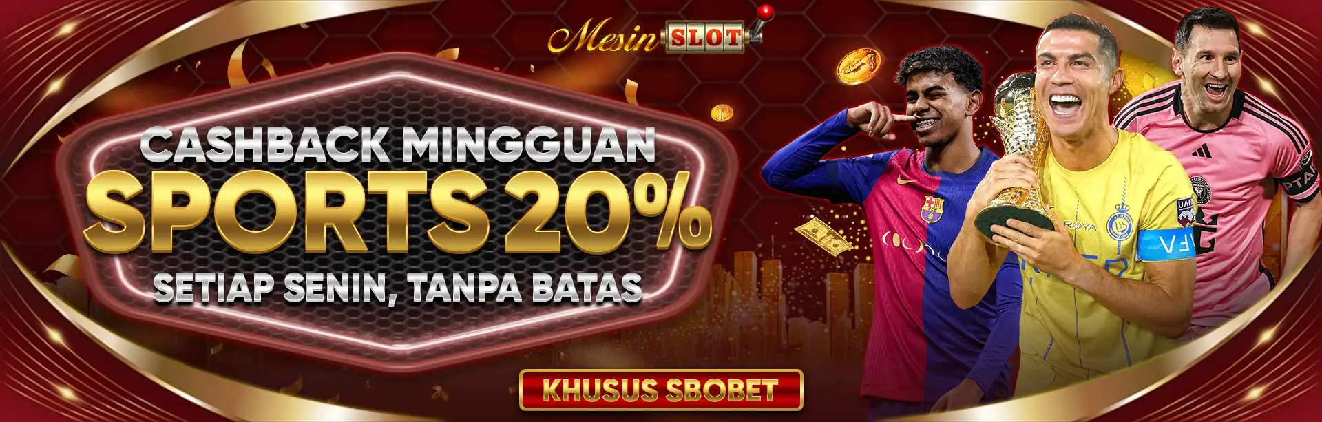 BONUS CASHBACK BOLA SBOBET TERBESAR UP TO 20%
