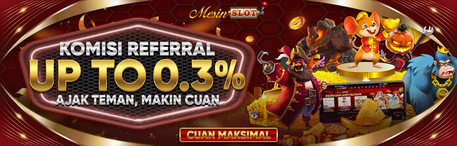 KOMISI REFFERAL TERTINGGI 0.3%