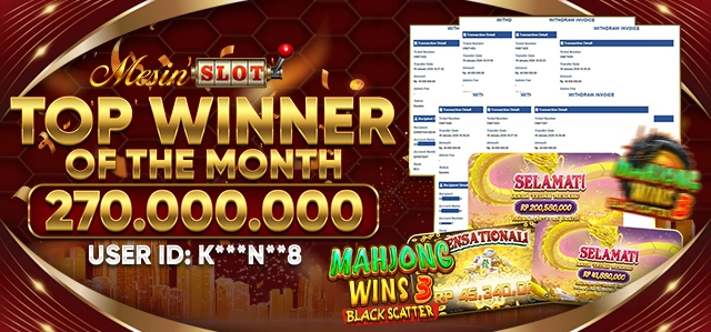 TOP WINNER OF THE MONTH 270